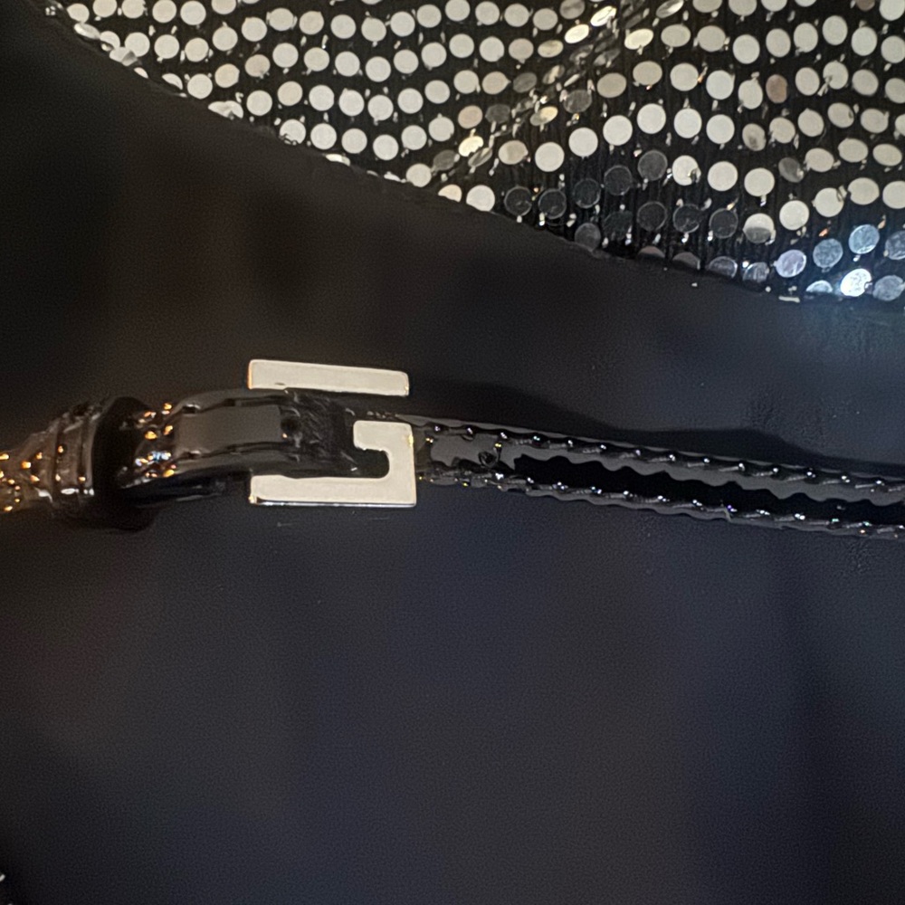 Retail $4800 New Gucci Laminated Lizard Dress With Open Back In Black Silver - Picture 15 of 15
